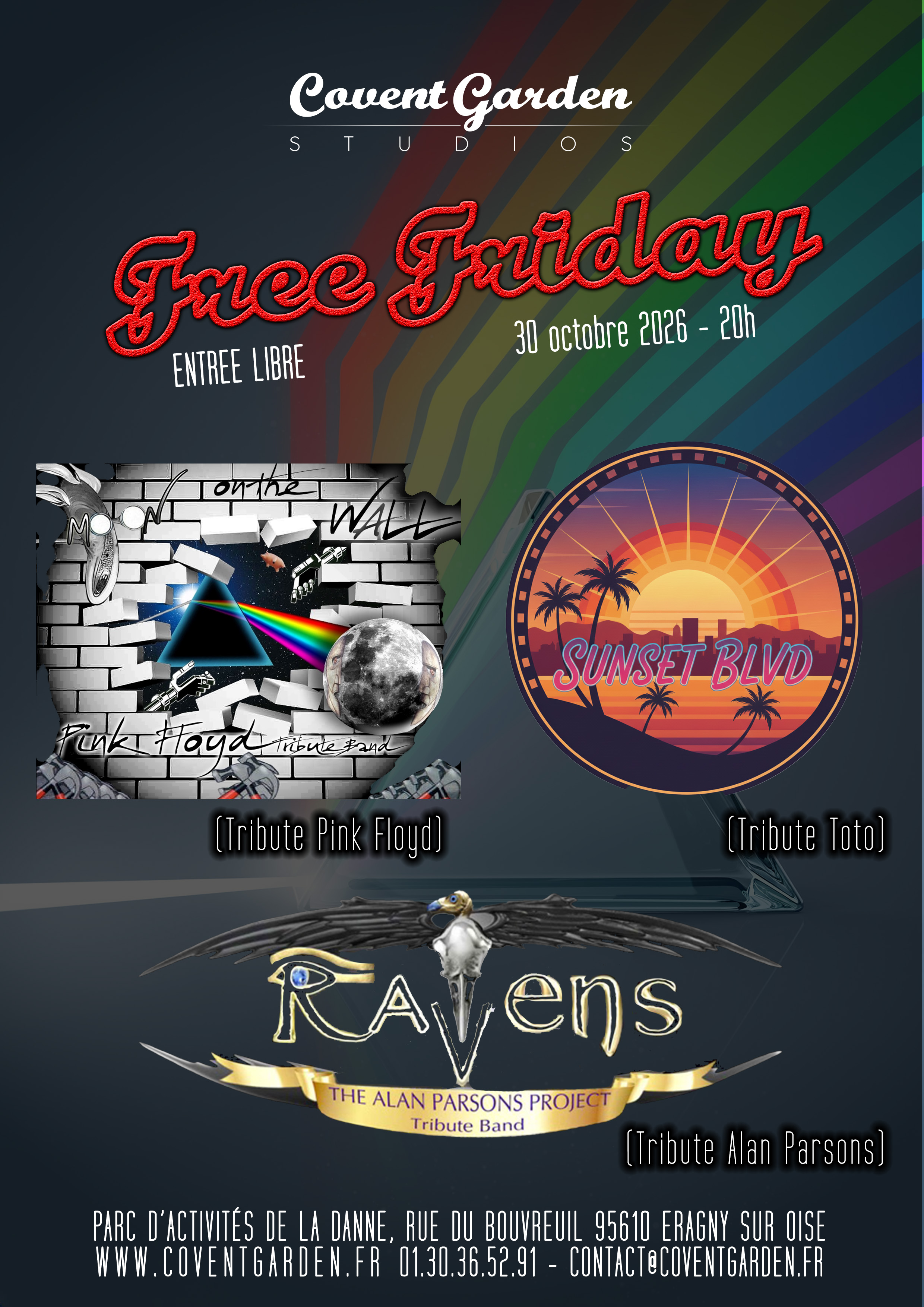 Free Friday - Moon on the wall - Sunset Boulevard - Ravens